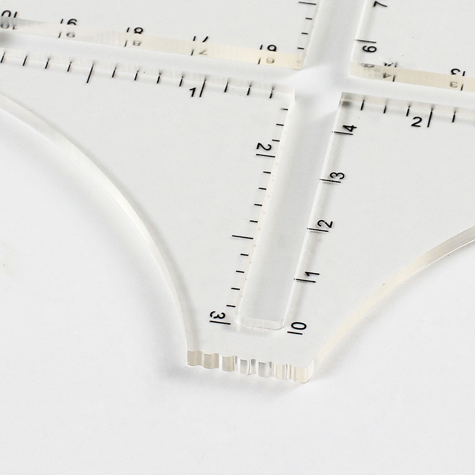 Régua transparente de acrílico - Sewing Gauge Ruler avaliação e preço