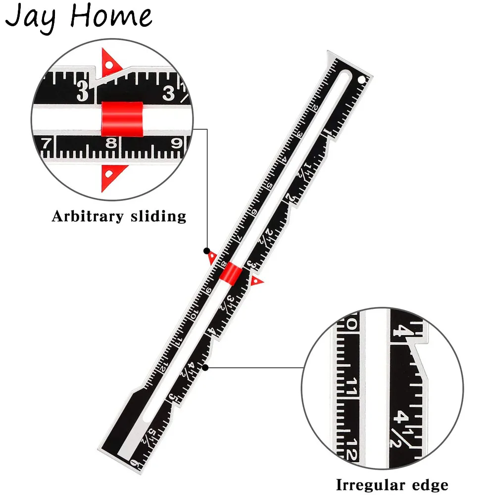 2/4 pçs medidor deslizante fer - Sewing Gauge Ruler avaliação e preço
